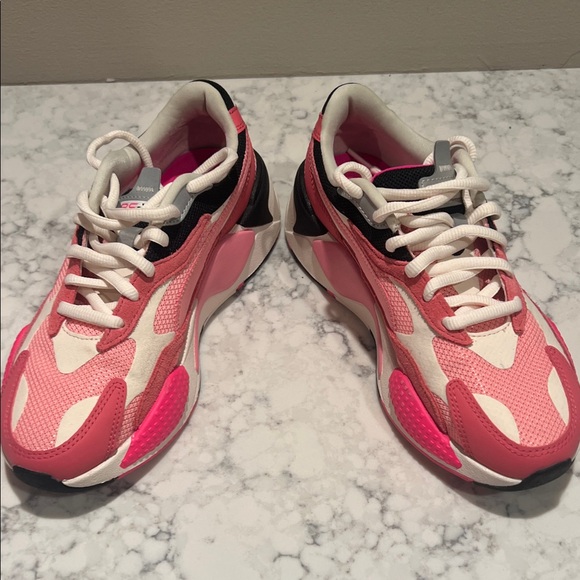 Puma Pink and Cream Athletic Sneakers - Picture 5 of 5